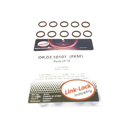 LINK-LOCK 10PCS OR.03.10101 FKM Viton Sealing O-Ring Kit Of Heating flange 90301-T0027 For TOYOTA-2TR-FE 1TR-FE