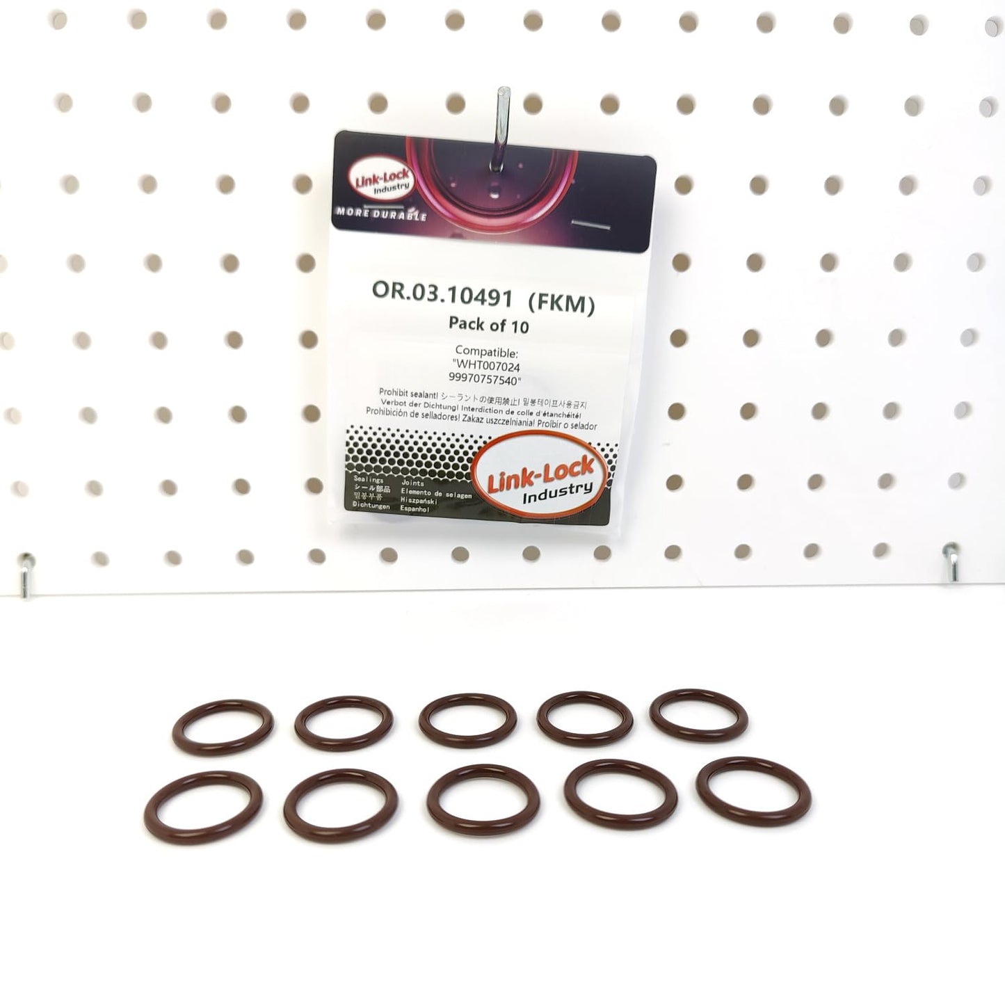 LINK-LOCK 10PCS OR.03.10491 FKMバイトン製シーリングOリングキット カムシャフト/バルブ用 WHT007024 99970757540 AUDI用 PORSCHE用