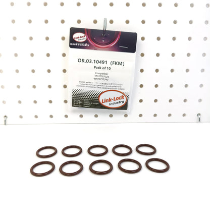 LINK-LOCK 10PCS OR.03.10491 FKMバイトン製シーリングOリングキット カムシャフト/バルブ用 WHT007024 99970757540 AUDI用 PORSCHE用