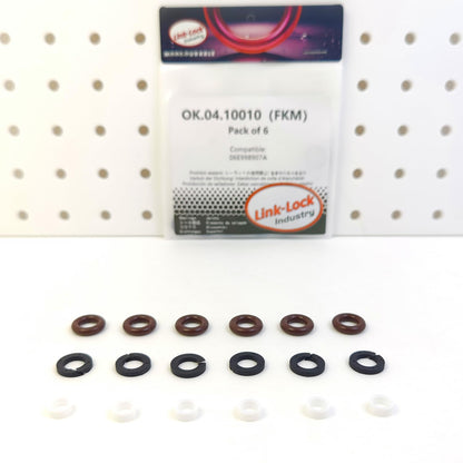 LINK-LOCK 6Set OK.04.10010 fuel injector repair kit 06E998907A with FKM Viton O-RING For VW For AUDI 3.2F 4.2F 4.2L BAR BKH CJBA