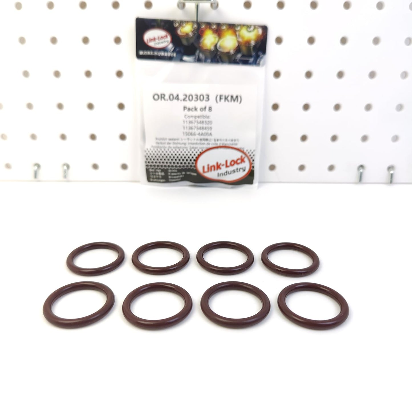 LINK-LOCK 8PCS OR.04.20303 FKM Viton シールOリング カムシャフトアジャスターキット 11367548320 11367548459 15066-4A00A BMW用 NISSAN用