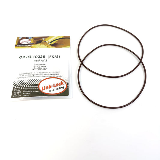 LINK-LOCK 2PCS OR.03.10228 FKM Viton Sealing O-Ring Kit of Fuel filter 0179979445 A0179979445 For MERCEDES-BENZ-OM471.900 OM471.906 OM471.905 OM473.903 OM473.900 For FUSO (MITSUBISHI)-6R10