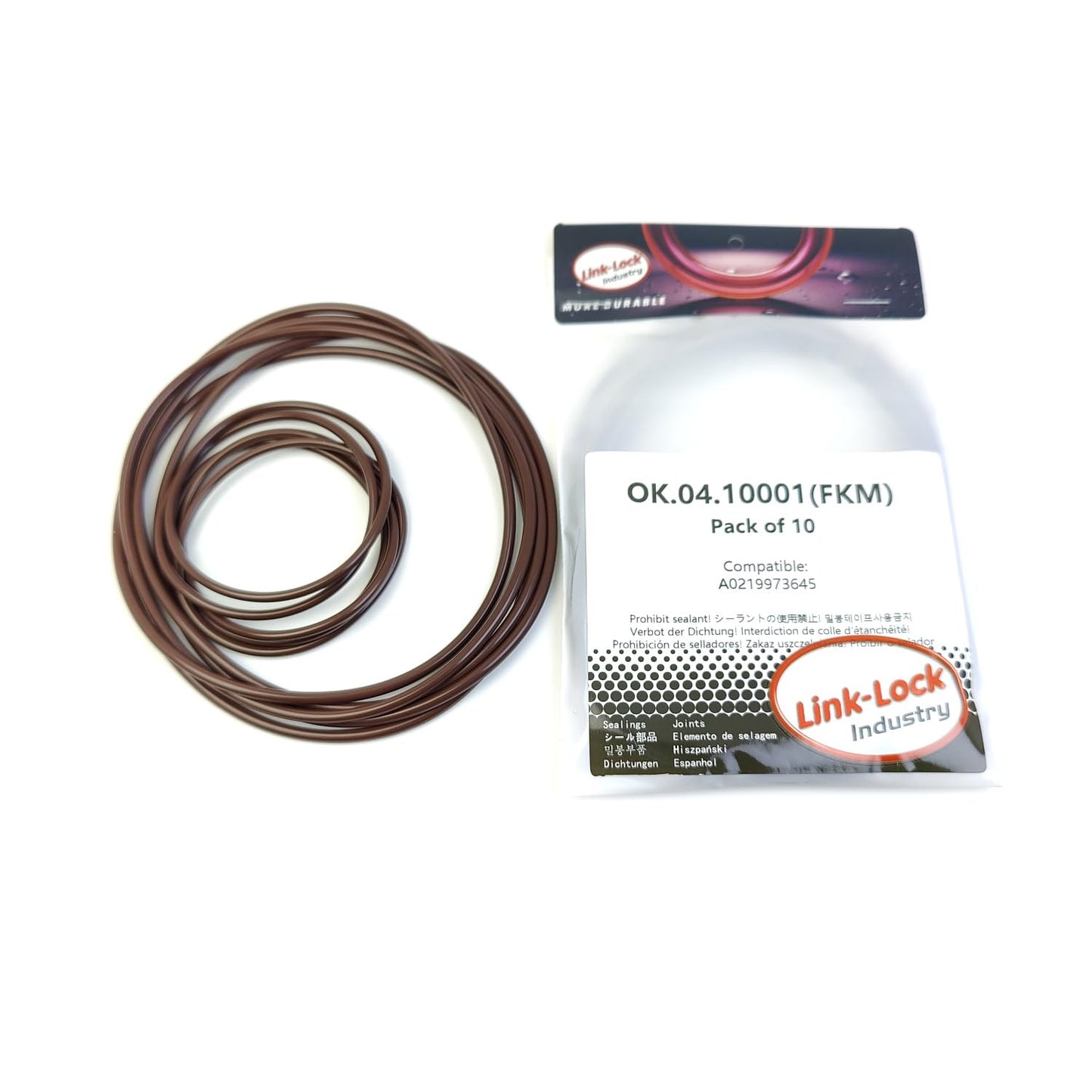 LINK-LOCK 10PCS FKM O-RINGキット A0219973645 メルセデスベンツ M272用バキュームポンプ