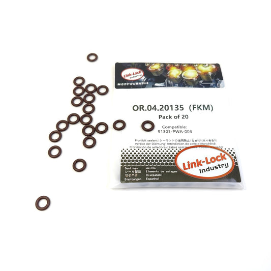 LINK-LOCK 20PCS OR.04.20135 FKM Viton ホンダ用圧力センサー91301-PWA-003シーリングOリングキット