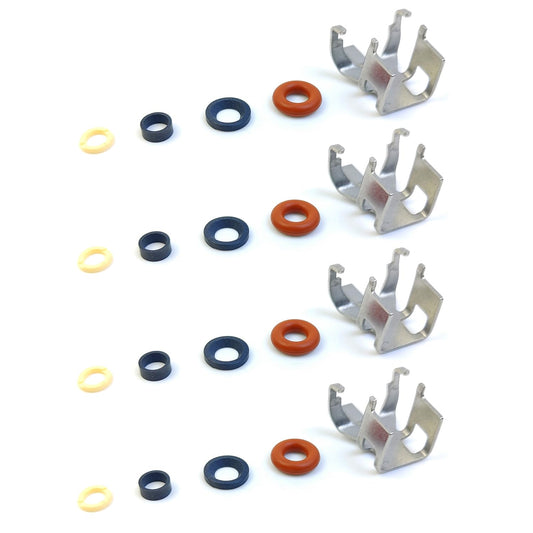LINK-LOCK 4Set OK.04.10046 fuel injector repair kit 31669665 with FKM Viton O-RING For VOLVO XC60 S60 V60 S90 V90 B4204 2018-2019
