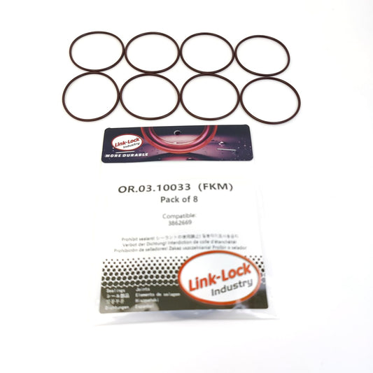 LINK-LOCK 8PCS OR.03.10033 FKM Viton Sealing O-Ring Kit Of Sub-transmission 3862669 For BMC ISM11E4-440 For DONGFENG L375-30 For FORD ISB-286 ISMe385 ISMe420 For C&C TRUCKS ISLe375 40 ISME385 30