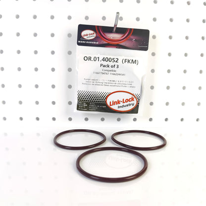 LINK-LOCK 3PCS FKM Viton OR.01.40052 Engine vacuum pump O-RING gasket 11667794767 11662244541 for BMW M47 M57