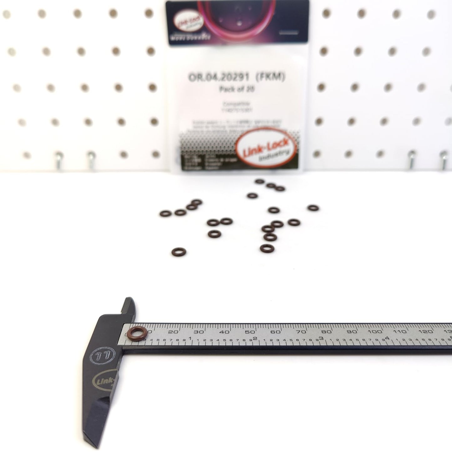 LINK-LOCK 20PCS OR.04.20291 FKMバイトンシーリングOリングキット ピックアップチューブ/オイルポンプ用 11427515301 BMW用