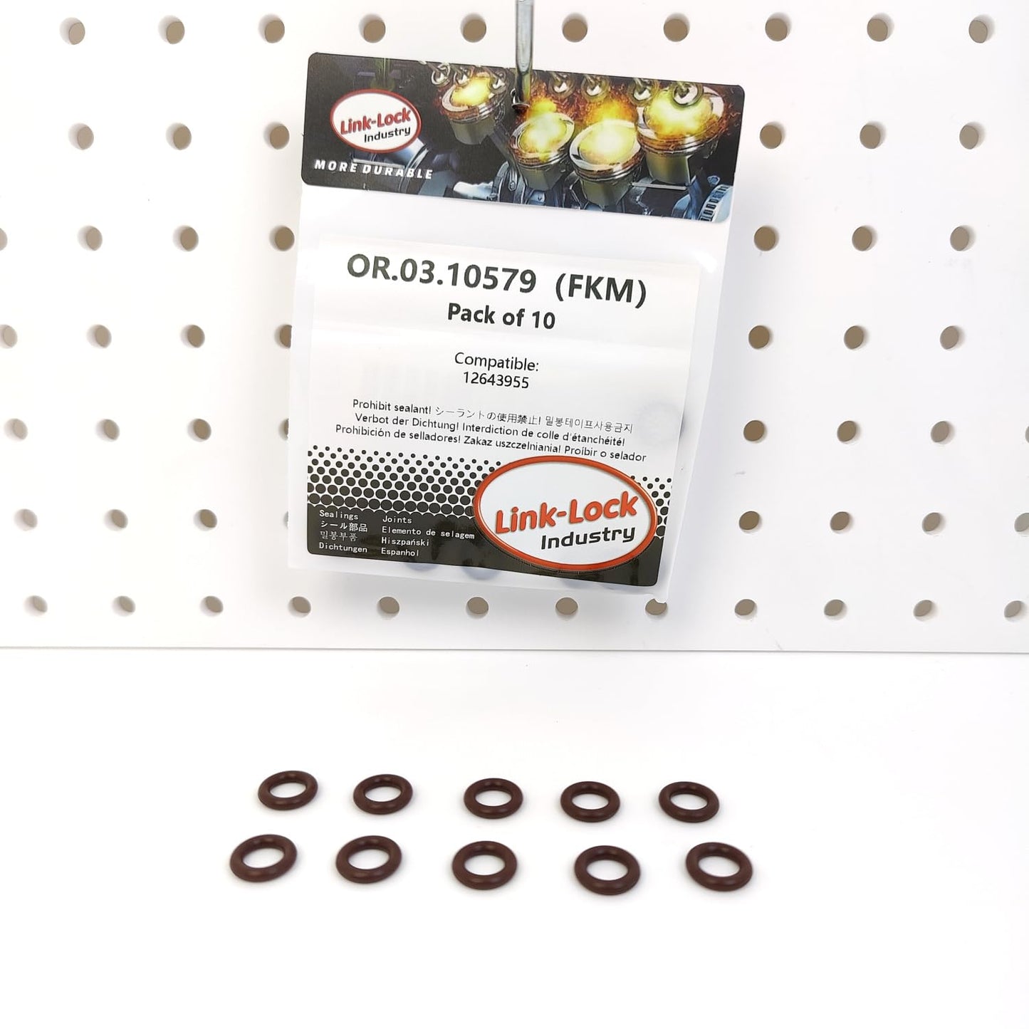 LINK-LOCK 10PCS OR.03.10579 FKM Viton Sealing O-Ring Kit of Pressure sensor 12643955 For BUICK For CADILLAC For CHEVROLET