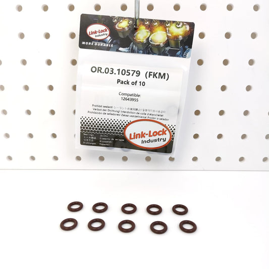 LINK-LOCK 10PCS OR.03.10579 FKM Viton Sealing O-Ring Kit of Pressure sensor 12643955 For BUICK For CADILLAC For CHEVROLET