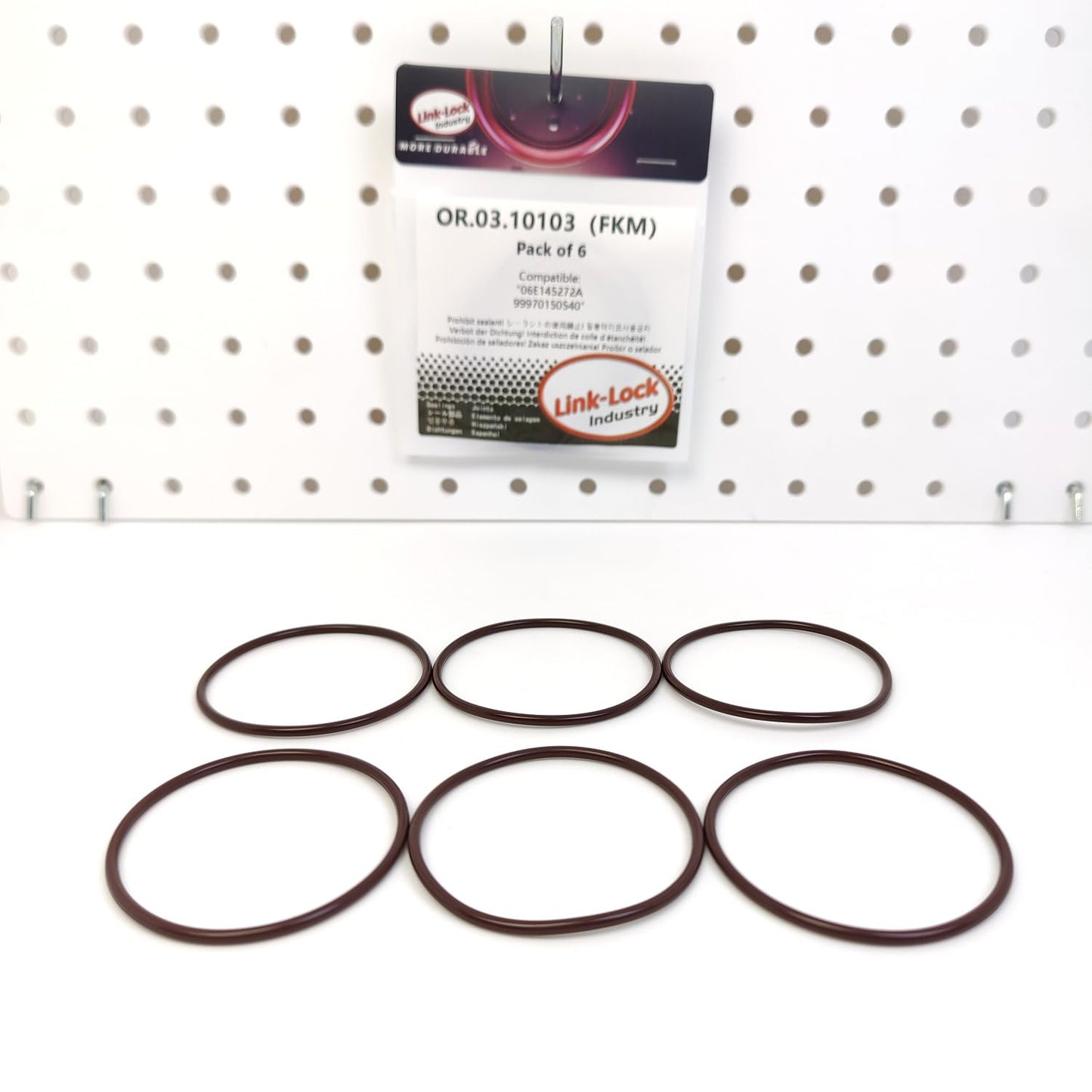 LINK-LOCK 6PCS OR.03.10103 FKM Viton Sealing O-Ring Kit Of Throttle valve connection 06E145272A 99970150540 For AUDI-CRED CREC CTDA CREG For PORSCHE-MA1 MAB MDA MDB