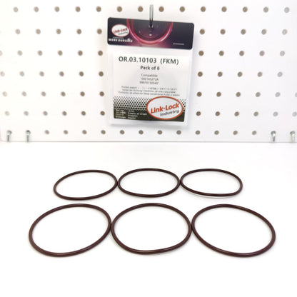 LINK-LOCK 6PCS OR.03.10103 FKM Viton Sealing O-Ring Kit Of Throttle valve connection 06E145272A 99970150540 For AUDI-CRED CREC CTDA CREG For PORSCHE-MA1 MAB MDA MDB