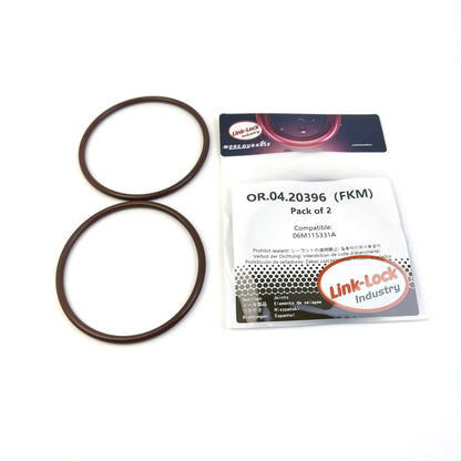 LINK-LOCK 2PCS OR.04.20396 FKM Viton Sealing O-Ring Kit of Oil Filter 06M115331A for AUDI
