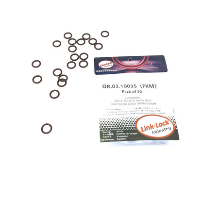 LINK-LOCK 20PCS OR.03.10035 FKM Viton Sealing O-Ring Kit Of Cylinder head cover bolt A0000780080 51.96501-0677 11317840983 90411826 For BMW S65 For BUICK-L34 For ISUZU-X 22 SE