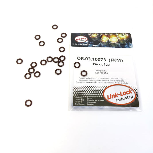 LINK-LOCK 20PCS OR.03.10073 FKM Viton シールOリングキット オイルディップスティック 5017783AA DODGE-ETC ETH ETJ用 RAM-ETJ ETL ETN ETK ETM用 JEEP用