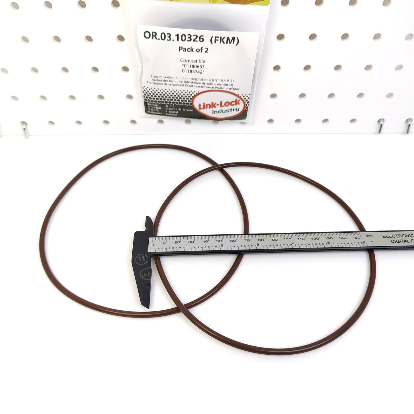 LINK-LOCK 2PCS OR.03.10326 FKM Viton シリンダーライナー用シーリングOリングキット 01180667 01183742 DEUTZ-BF6M BF8M用
