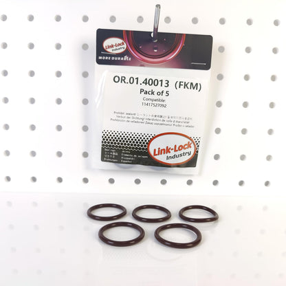 LINK-LOCK 5PCS FKM Viton OR.01.40013 Engine Oil pump conduit O-RING gasket 11417527092 for BMW N52 N54 N53 N55