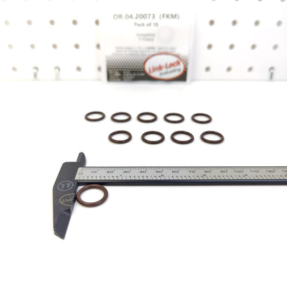 LINK-LOCK 10PCS OR.04.20073 FKM Viton Sealing O-Ring Kit of Oil Pump 71753652 for FIAT