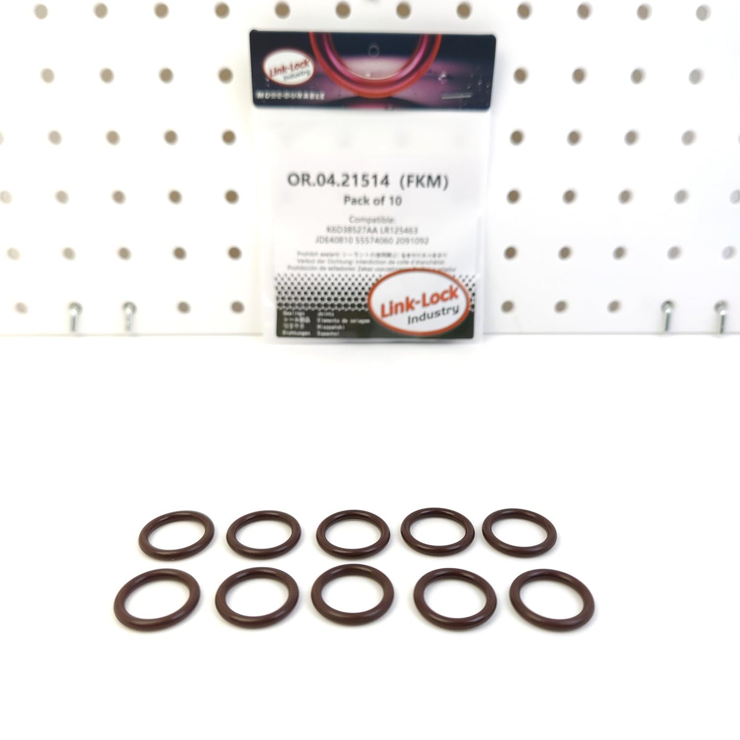 LINK-LOCK 10PCS OR.04.21514 FKM Viton Sealing O-Ring Kit of Turbocharger oil return pipe K6D38527AA LR125463 JDE40810 55574060 2091092 for LAND ROVER