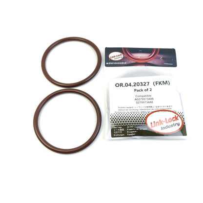 LINK-LOCK 2PCS OR.04.20327 FKM Viton Sealing O-Ring Kit of Oil Filter A0279973448 0279973448 for MERCEDES-BENZ