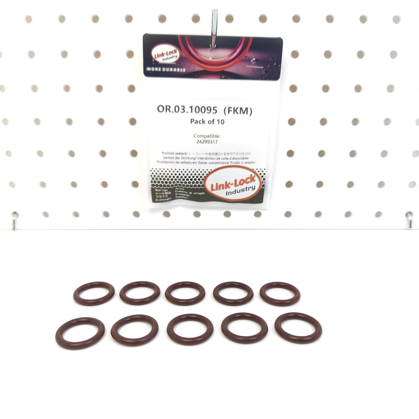 LINK-LOCK 10PCS OR.03.10095 FKM Viton Sealing O-Ring Kit Of Engine oil cooler 24299317 For CHEVROLET-LT2 LT6
