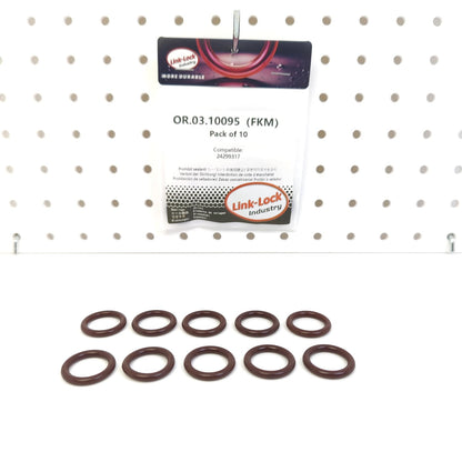 LINK-LOCK 10PCS OR.03.10095 FKM Viton Sealing O-Ring Kit Of Engine oil cooler 24299317 For CHEVROLET-LT2 LT6