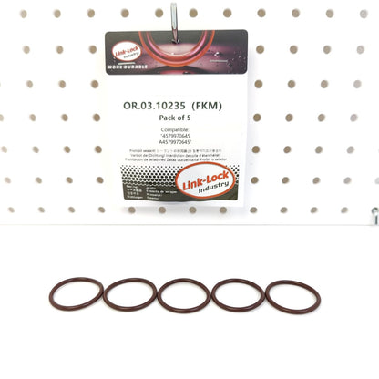 LINK-LOCK 5PCS OR.03.10235 FKM Viton Sealing O-Ring Kit of Oil injection port 4579970645 A4579970645 For MERCEDES-BENZ-OM902 OM906 OM909 OM471 OM473
