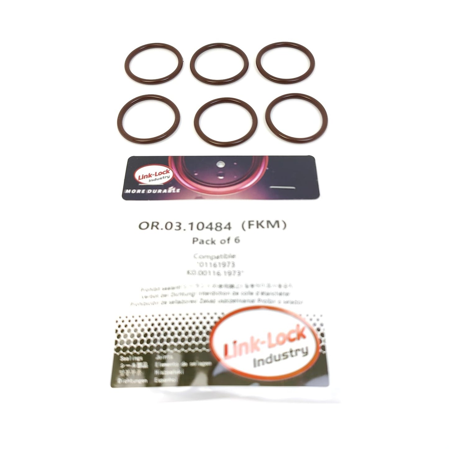 LINK-LOCK 6PCS OR.03.10484 FKM Viton 30×3 Sealing Universal O-ring Kit 01161973 K0.00116.1973 For DEUTZ For MAN
