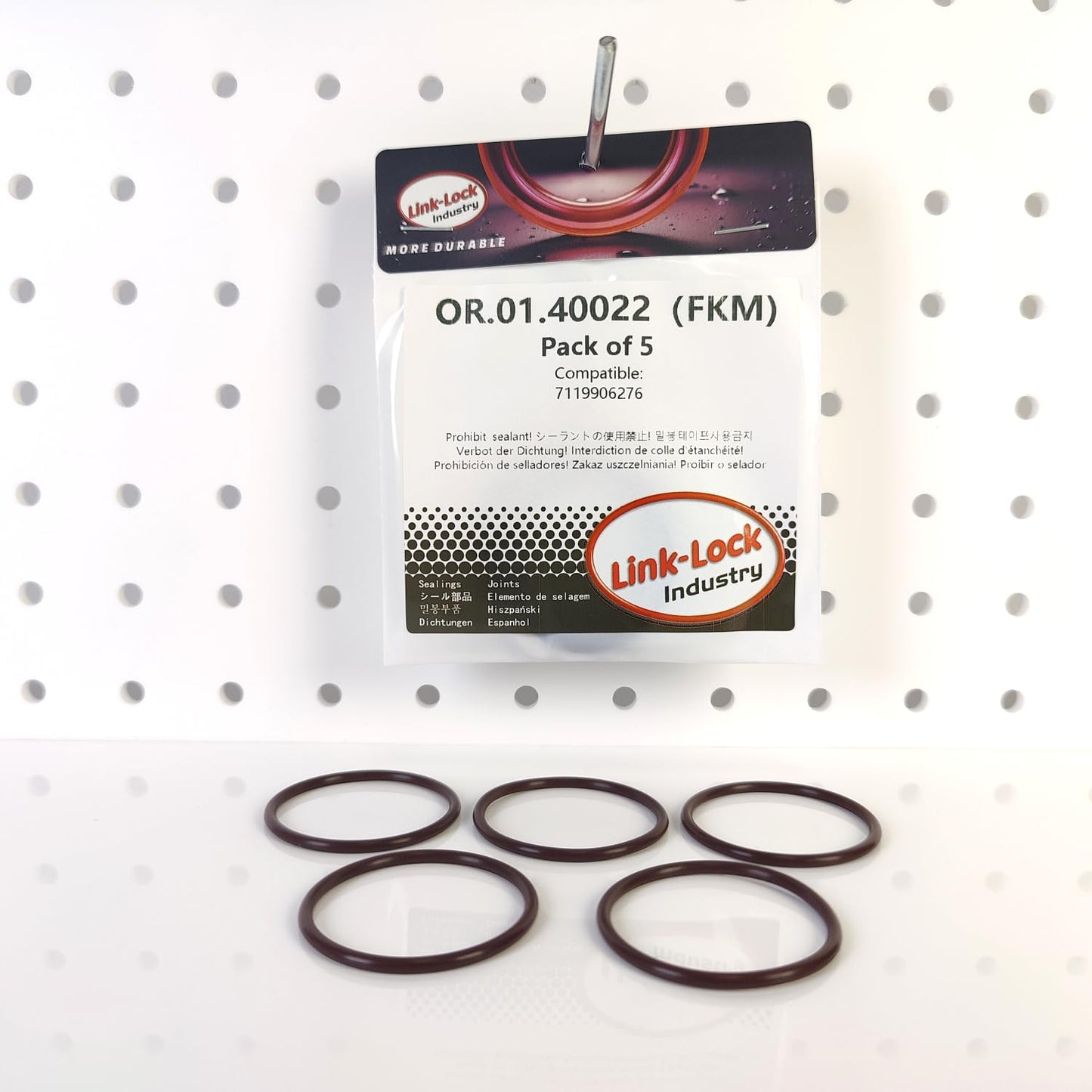 LINK-LOCK 5PCS FKM Viton OR.01.40022 Engine Oil filling port O-RING gasket 07119906276 for BMW N63 S63