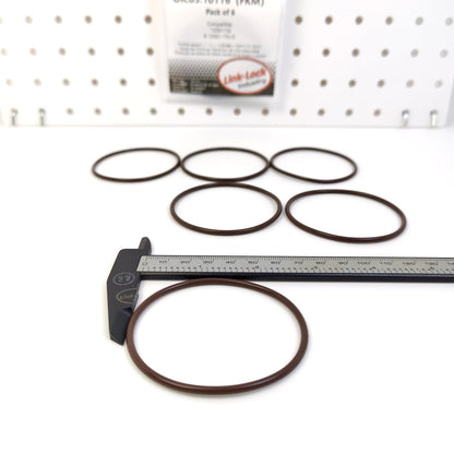 LINK-LOCK 6PCS OR.03.10116 FKMバイトンシーリングOリングキット サーモスタット用 12561155 8-12561-155-0 BUICK-LL8 LM4 CADILLAC-LM7 LQ9 CHEVROLET-L52 LLV LR4 ISUZU-L52 LLR VAUXHALL-LS1