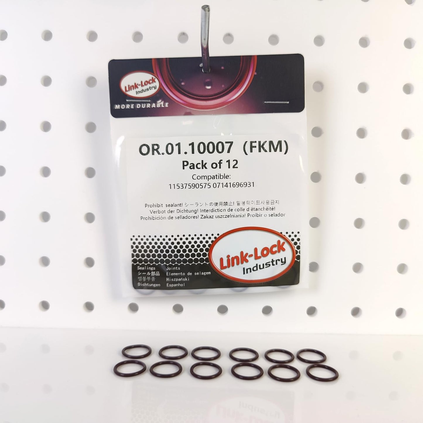 LINK-LOCK 12PCS FKM Viton OR.01.10007 Turbocharging Pipeline O-Ring 11537590575 07141696931 for BMW N55 B58