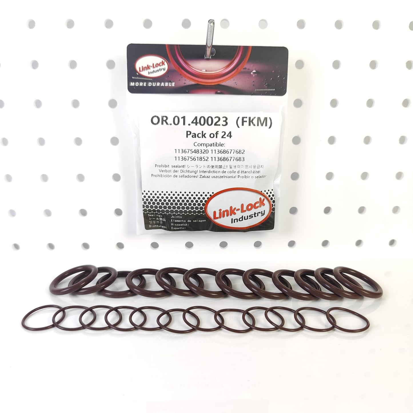 LINK-LOCK 24PCS FKM Viton OR.01.40023 Engine VVT solenoid valve O-RING gasket 11367548320 11368677682 11367561852 11368677683 for BMW S63 N43 N63