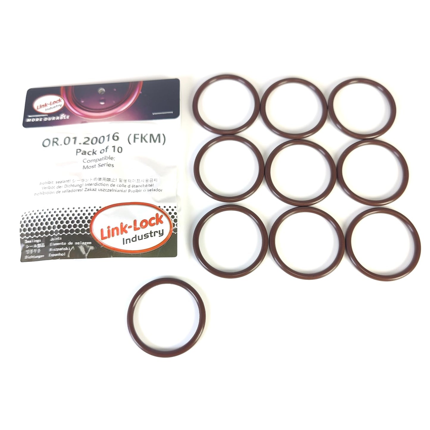 LINK-LOCK 10PCS FKM Viton OR.01.20016 Engine coolant pipe / Water hose O-Ring BMW MOST for BMW MOST