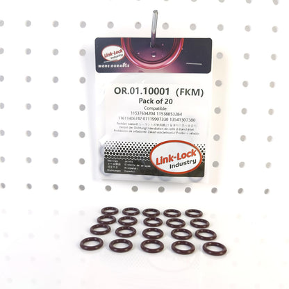 LINK-LOCK 20PCS FKM Viton OR.01.10001 Turbocharging pipeline O-RING 11537634204 11538853284 11611406747 07119907330 13541307380 For BMW N20/N26/S62/S55/S38/S63
