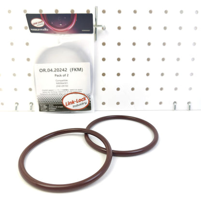 LINK-LOCK 2PCS OR.04.20242 FKM Viton Sealing O-Ring Kit of Air Filter Housing Intake Hose N90964301 2H6129193 for VW