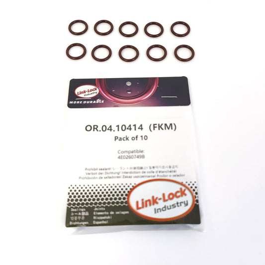 LINK-LOCK 10PCS OR.04.10414 FKM Viton Sealing O-Ring Kit of Air Condition Pipe 4E0260749B For AUDI For VW