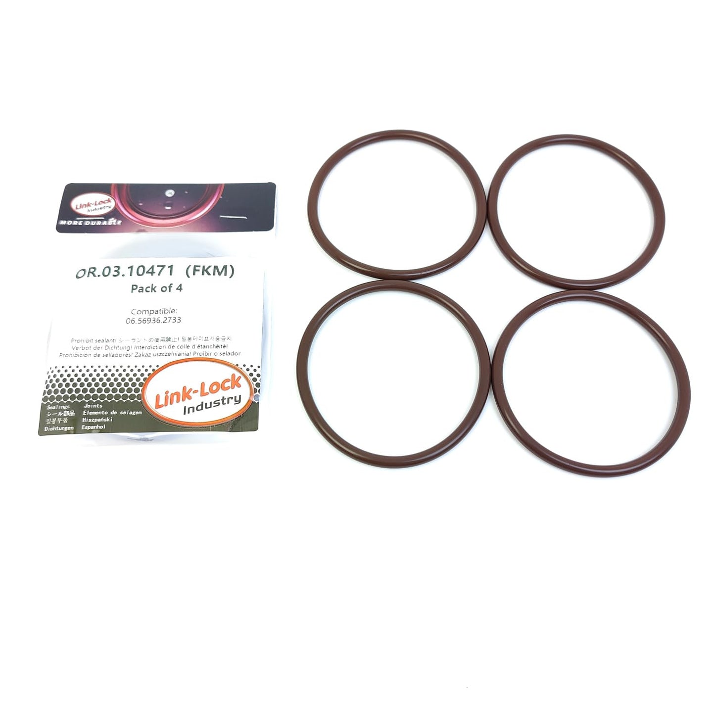 LINK-LOCK 4PCS OR.03.10471 FKM Viton 74×5 Sealing Universal O-ring Kit 06.56936.2733 For MAN