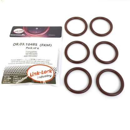 LINK-LOCK 6PCS OR.03.10485 FKM Viton 36×5 Sealing Universal O-ring Kit 0019972245 A0019972245 For MERCEDES-BENZ