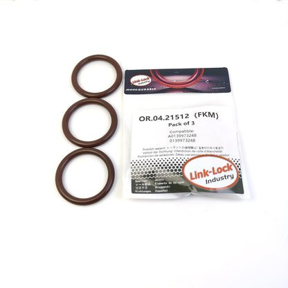 LINK-LOCK 3PCS OR.04.21512 FKM Viton Sealing O-Ring Kit of Turbocharger A0139973248 0139973248 for MERCEDES-BENZ-W124 S124 W140 W143