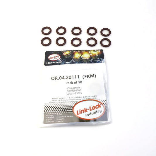 LINK-LOCK 10PCS OR.04.20111 FKMバイトンシーリングOリングキット 温度センサー9819256780 SU001-B3075 (シトロエン、トヨタ用)