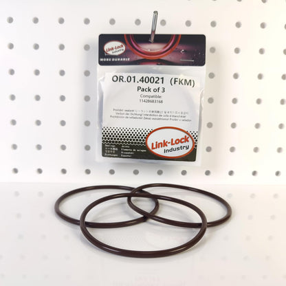 LINK-LOCK 3PCS FKM Viton OR.01.40021 Engine Oil filter cover O-RING gasket 11428683168 for BMW N51 N52 N53 N54 N55 N20 S55