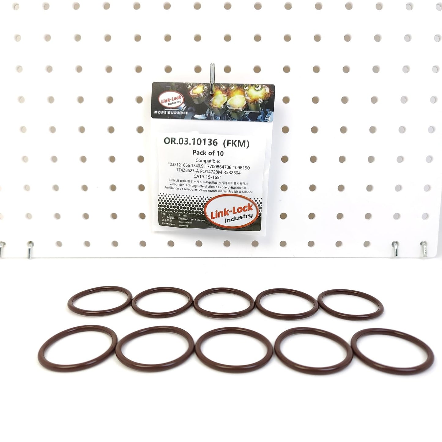 LINK-LOCK 10PCS OR.03.10136 FKM Viton Sealing O-Ring Kit Of Cooling water pipe PO14728M R532304 1340.91 7700864738 For CITROËN For FLAT For FORD-USA For MAZDA For LAND ROVER-DT224 DT244