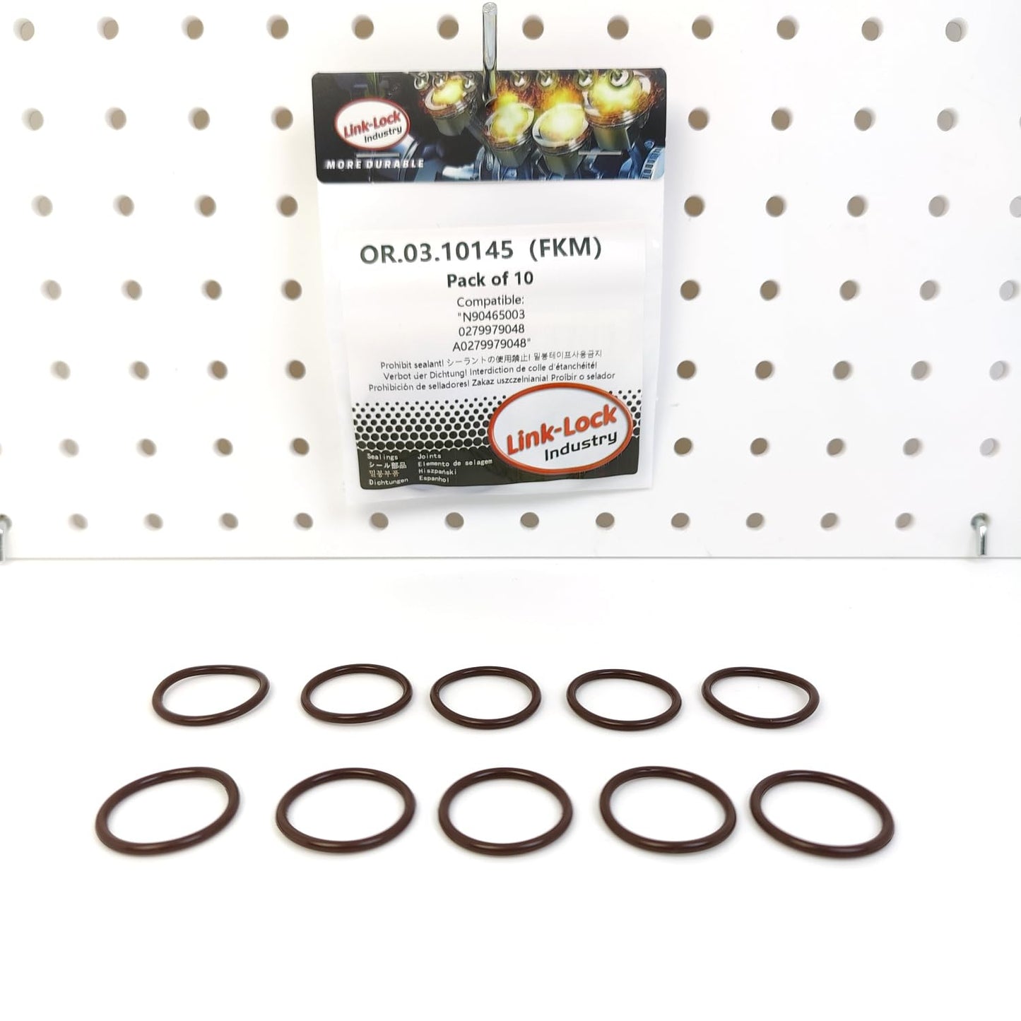 LINK-LOCK 10PCS OR.03.10145 FKM Viton Sealing O-Ring Kit of Cooling water pipe N90465003 0279979048 A0279979048 For AUDI-CASA CEUC CTGE CASB CGTA For MERCEDES-BENZ-M271 For VW-CASA CASC CATA CASB