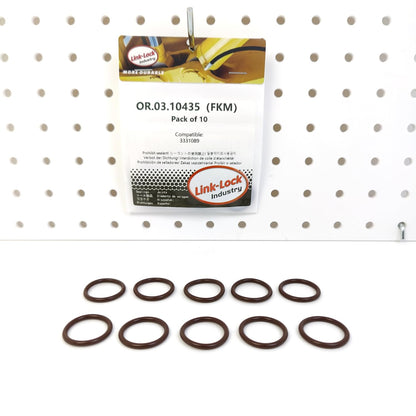 LINK-LOCK 10PCS OR.03.10435 FKM Viton 20.4×2.65 シーリング ユニバーサル Oリングキット 3331089 CUMMINS用