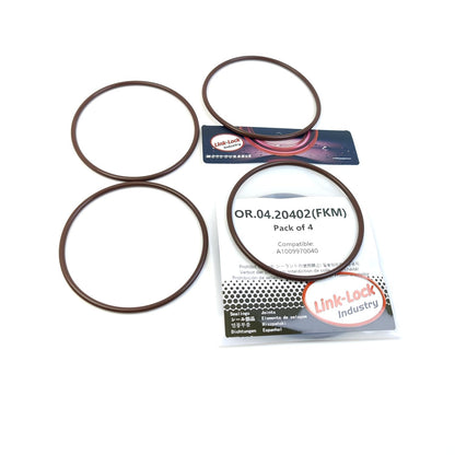 LINK-LOCK 4PCS OR.04.20402 FKM Viton Sealing O-Ring Kit of Oil Cooler A1009970040 for MERCEDES-BENZ