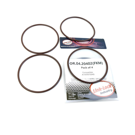 LINK-LOCK 4PCS OR.04.20402 FKM Viton Sealing O-Ring Kit of Oil Cooler A1009970040 for MERCEDES-BENZ