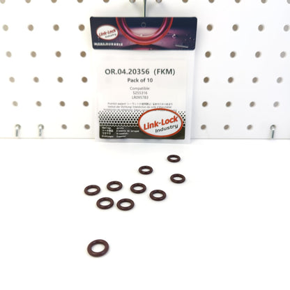 LINK-LOCK 10PCS OR.04.20356 FKMバイトンシーリングOリングキット オイルディップスティック 5255316 LR095783 CUMMINS LAND ROVER用