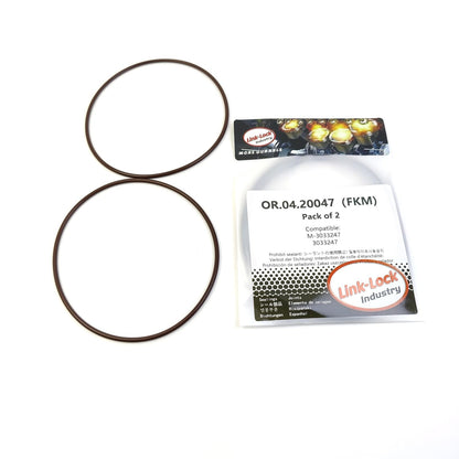 LINK-LOCK 2PCS OR.04.20047 FKM Viton 94.9×2.6 Sealing Universal O-Ring Kit M-3033247 3033247 for CUMMINS