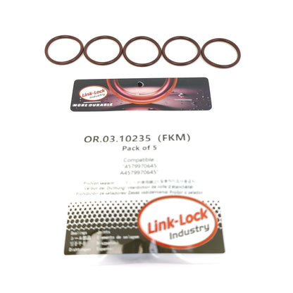 LINK-LOCK 5PCS OR.03.10235 FKM Viton Sealing O-Ring Kit of Oil injection port 4579970645 A4579970645 For MERCEDES-BENZ-OM902 OM906 OM909 OM471 OM473