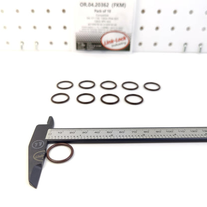 LINK-LOCK 10PCS OR.04.20362 FKM Viton Sealing O-Ring Kit of Coolant Pipe 04L121119C 15832-PNA-023 15832-RPY-003 A0199978145 0199978145 for AUDI for HONDA for MERCEDES-BENZ